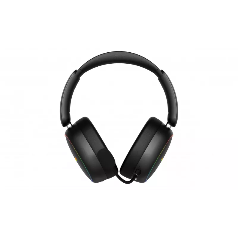 HATOR Phoenix 2 Wireless ausinės su mikrofonu laidinis ir belaidis ant galvos žaidimams USB Type-C / USB Type-A Bluetooth juoda