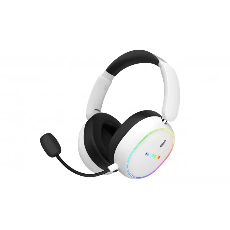 HATOR Phoenix 2 Wireless laisvų rankų įranga laidinė ir belaidė ant galvos nešiojama žaidimų USB Type-C / USB Type-A Bluetooth balta