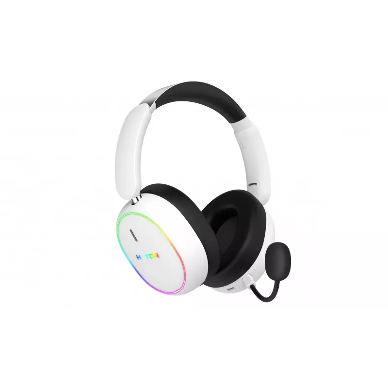 HATOR Phoenix 2 Wireless laisvų rankų įranga laidinė ir belaidė ant galvos nešiojama žaidimų USB Type-C / USB Type-A Bluetooth balta
