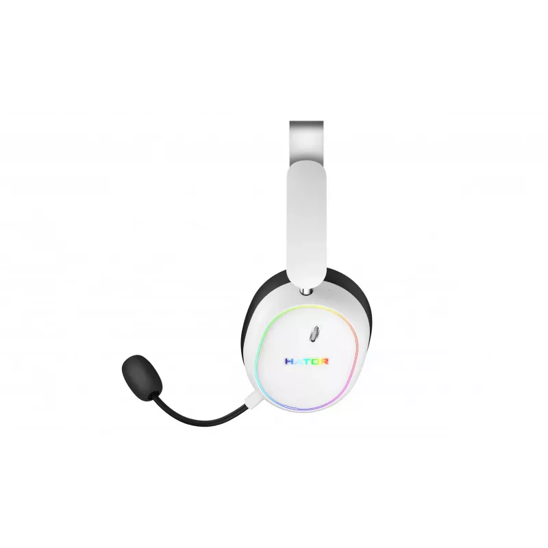 HATOR Phoenix 2 Wireless laisvų rankų įranga laidinė ir belaidė ant galvos nešiojama žaidimų USB Type-C / USB Type-A Bluetooth balta