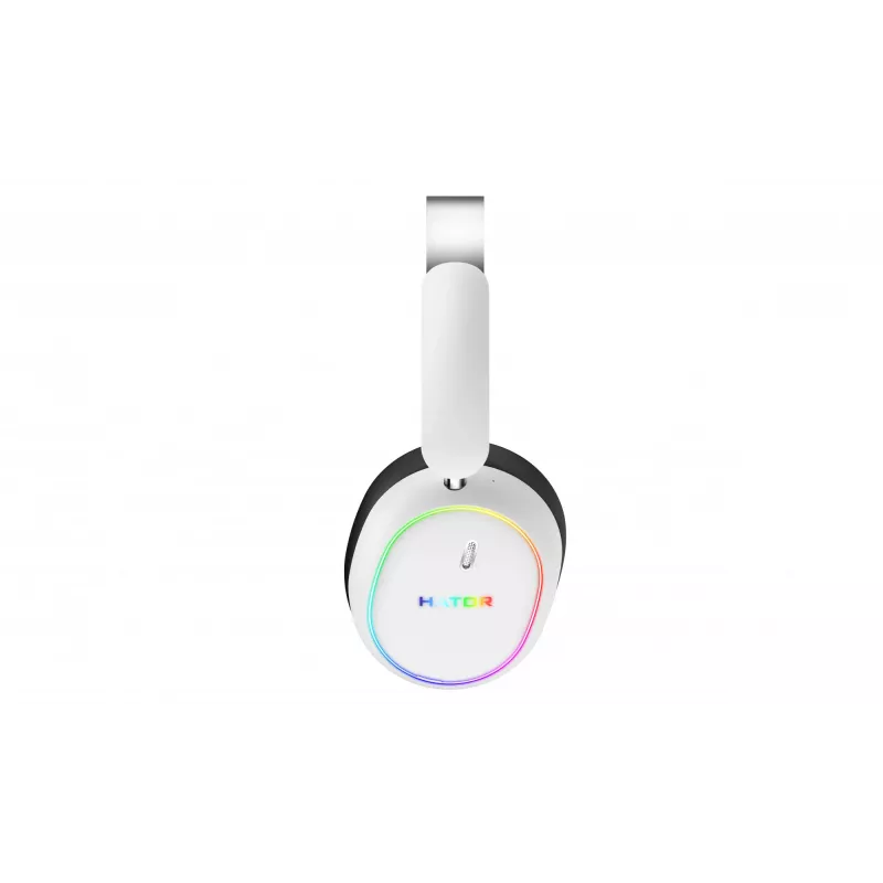 HATOR Phoenix 2 Wireless laisvų rankų įranga laidinė ir belaidė ant galvos nešiojama žaidimų USB Type-C / USB Type-A Bluetooth balta