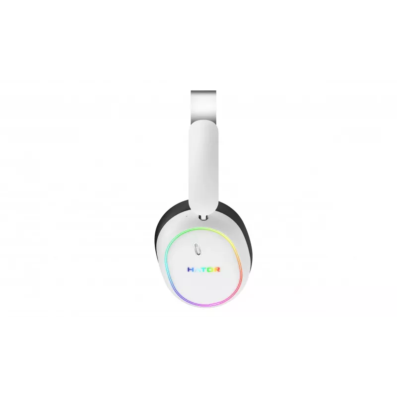 HATOR Phoenix 2 Wireless laisvų rankų įranga laidinė ir belaidė ant galvos nešiojama žaidimų USB Type-C / USB Type-A Bluetooth balta