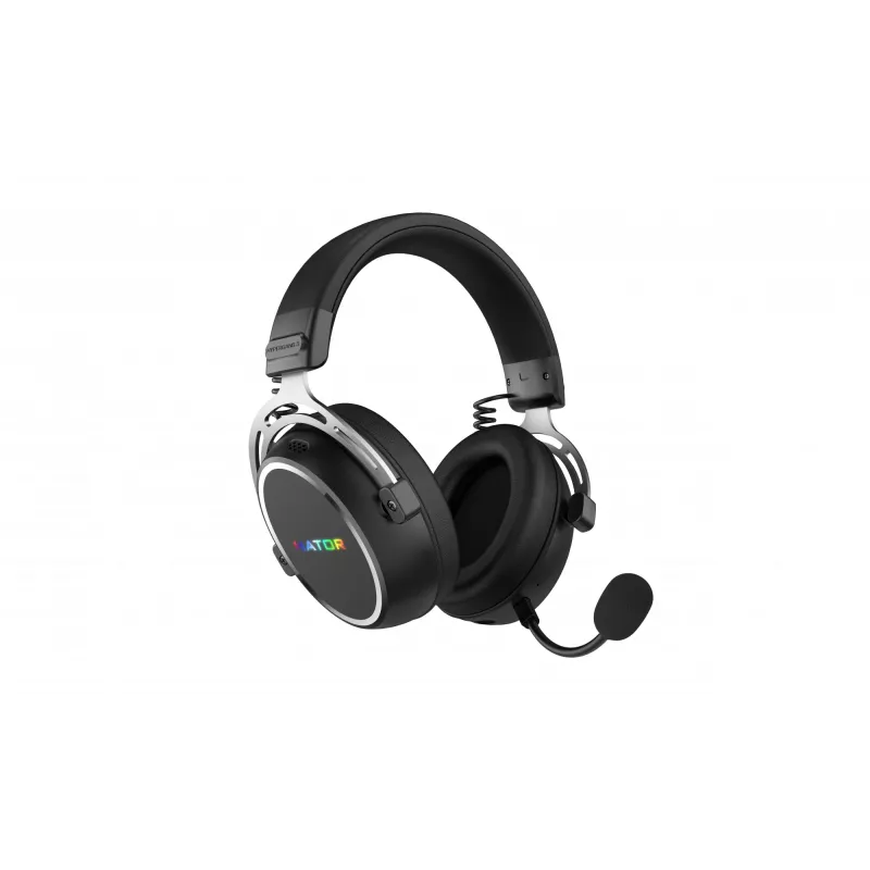 HATOR Hypergang 3 Wireless ausinės su galvos lankeliu Žaidimams USB Type-C / USB Type-A Bluetooth juodos