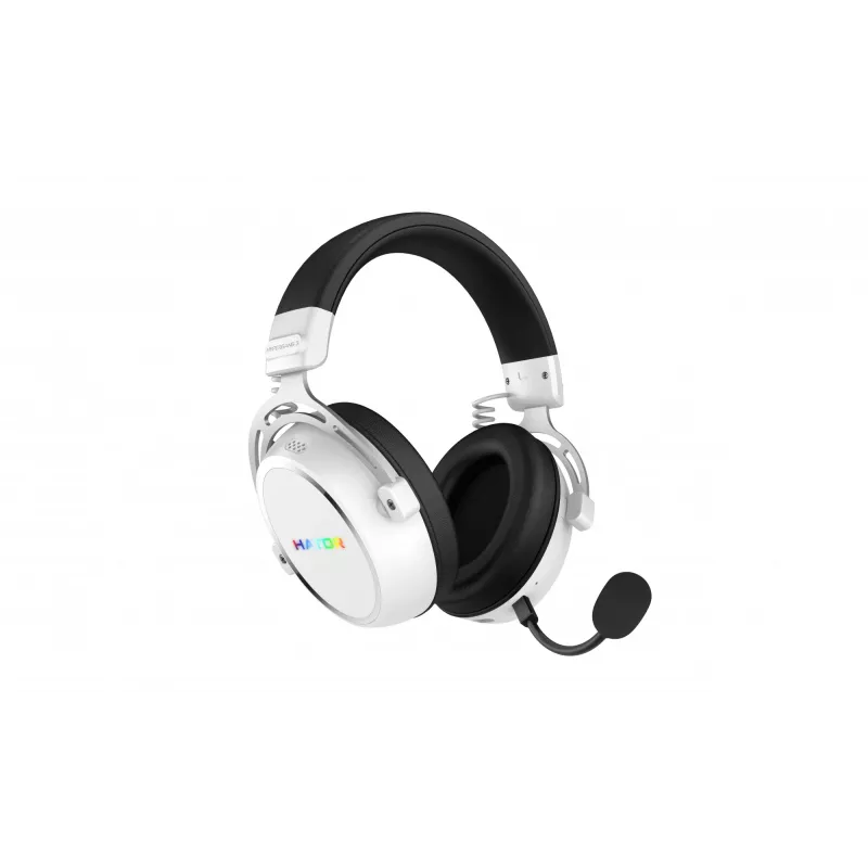 HATOR Hypergang 3 Wireless ausinės su lankeliu Žaidimams USB Type-C / USB Type-A Bluetooth Baltos