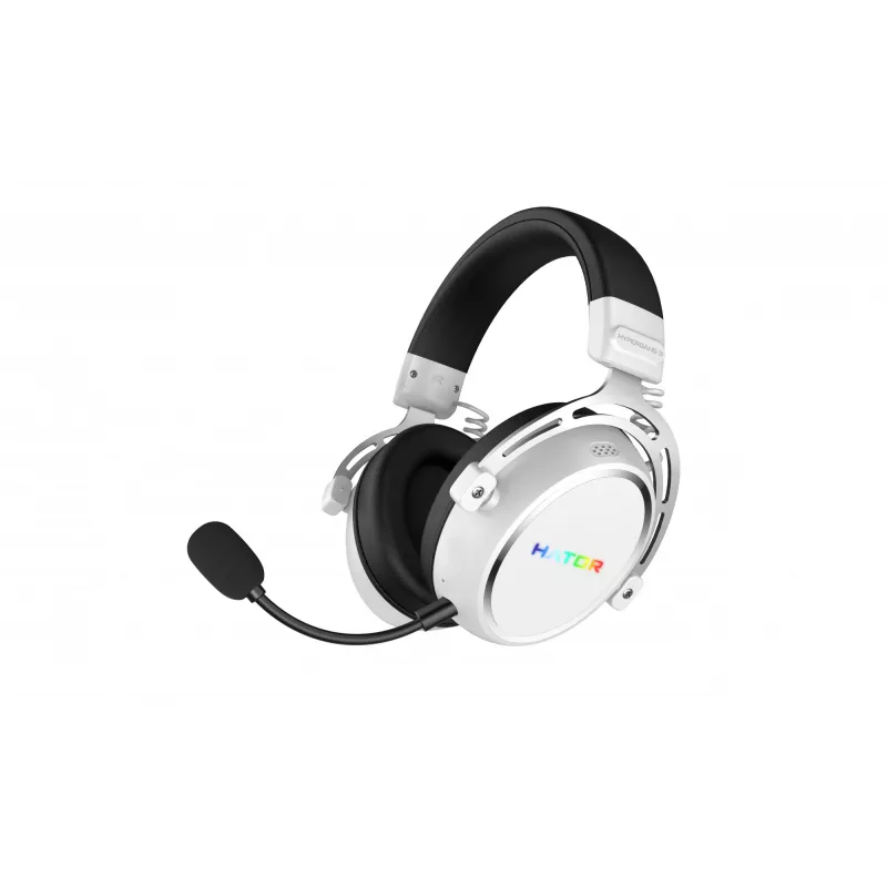 HATOR Hypergang 3 Wireless ausinės su lankeliu Žaidimams USB Type-C / USB Type-A Bluetooth Baltos