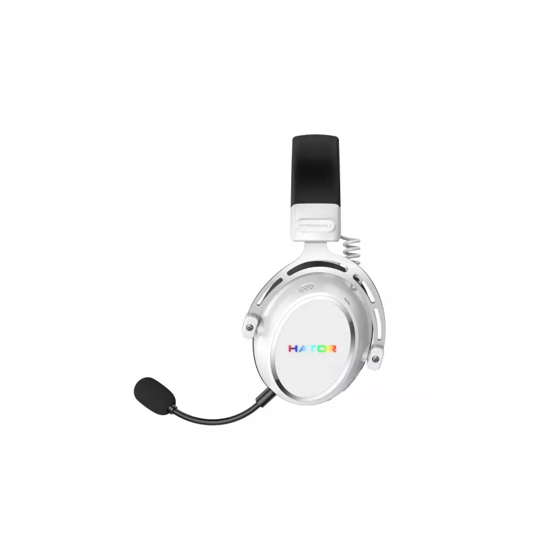 HATOR Hypergang 3 Wireless ausinės su lankeliu Žaidimams USB Type-C / USB Type-A Bluetooth Baltos