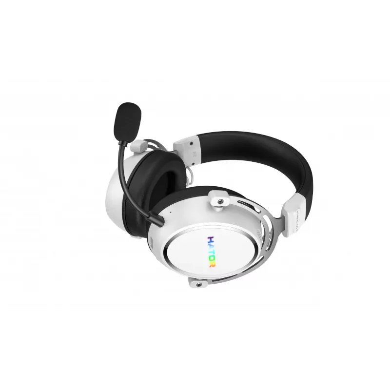 HATOR Hypergang 3 Wireless ausinės su lankeliu Žaidimams USB Type-C / USB Type-A Bluetooth Baltos