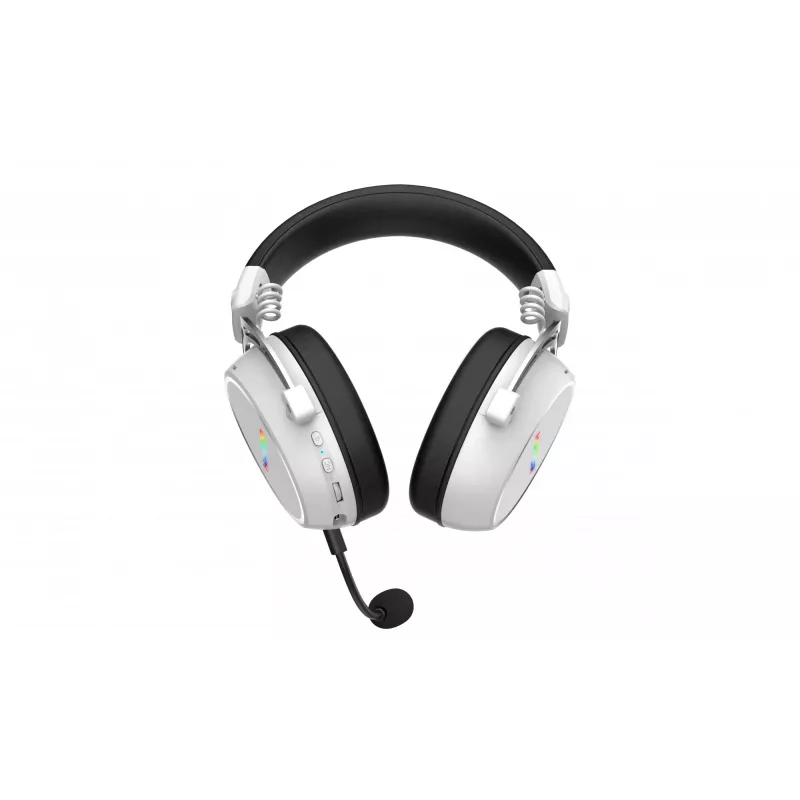 HATOR Hypergang 3 Wireless ausinės su lankeliu Žaidimams USB Type-C / USB Type-A Bluetooth Baltos