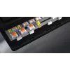 HATOR Rockfall 3 TKL Wireless, juoda, QMK/VIA, OMA profilio baltai juodi klavišų dangteliai Klaviatūra - linijiniai mechaniniai hotswap jungikliai - US - ANSI išdėstymas (HTK850)