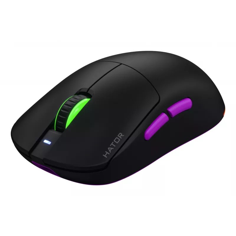 HATOR Quasar 3 Ultra 8K belaidė pelė, skirta žaidimams, abiem rankoms tinkama, RF Wireless + Bluetooth + USB Type-A, optinė, 30000 DPI