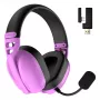 HATOR Hyperpunk 3 Wireless ausinės laidinės ir belaidės ant galvos dedamos žaidimams USB Type-C / USB Type-A Bluetooth violetinės