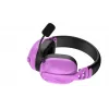 HATOR Hyperpunk 3 Wireless ausinės laidinės ir belaidės ant galvos dedamos žaidimams USB Type-C / USB Type-A Bluetooth violetinės