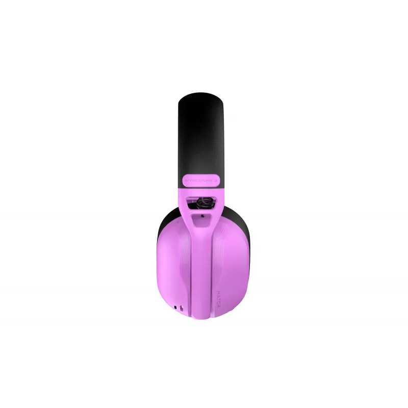HATOR Hyperpunk 3 Wireless ausinės laidinės ir belaidės ant galvos dedamos žaidimams USB Type-C / USB Type-A Bluetooth violetinės