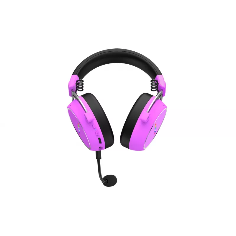 HATOR Hypergang 3 Wireless ausinės su galvos apyrankiu Žaidimų USB Type-C / USB Type-A Bluetooth Violetinė