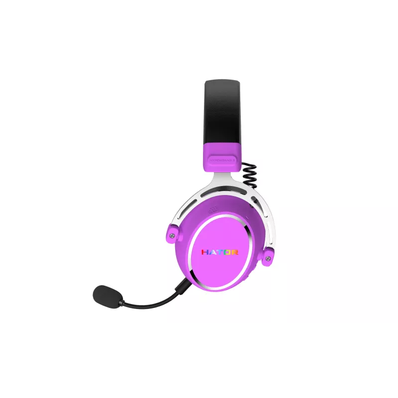 HATOR Hypergang 3 Wireless ausinės su galvos apyrankiu Žaidimų USB Type-C / USB Type-A Bluetooth Violetinė