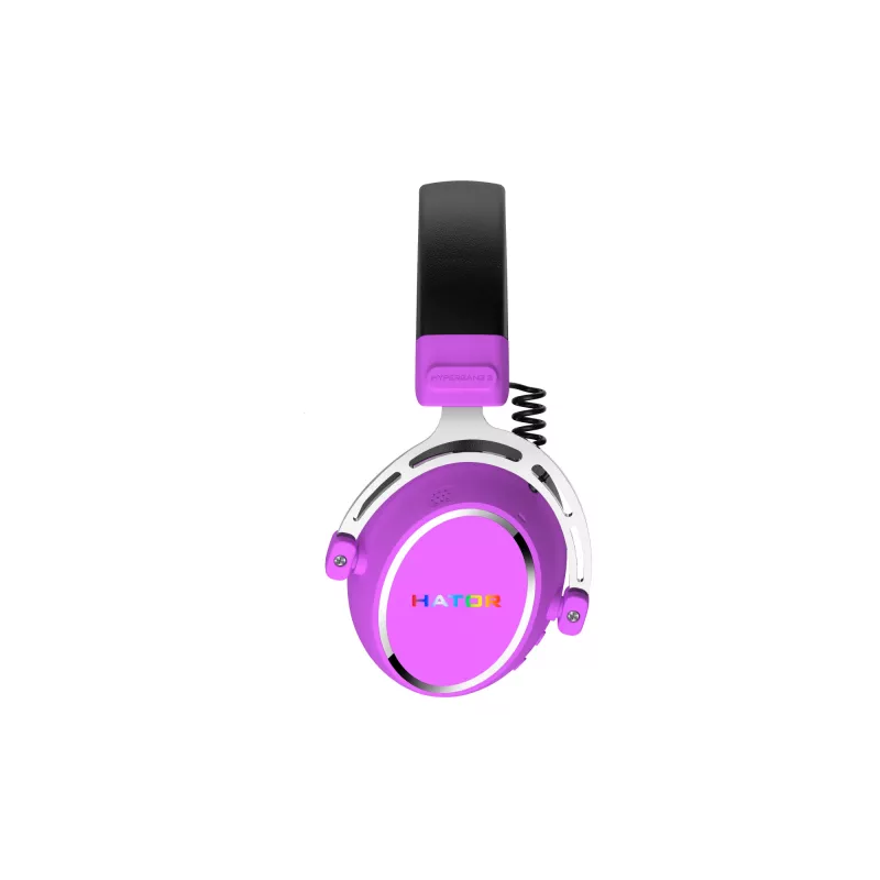 HATOR Hypergang 3 Wireless ausinės su galvos apyrankiu Žaidimų USB Type-C / USB Type-A Bluetooth Violetinė