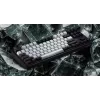 “HATOR Rockfall 3 TKL Wireless”, balta, QMK/VIA, OMA profilio baltai juodos klavišų kepurėlės Klaviatūra - linijiniai mechaniniai hotswap jungikliai - US - ANSI išdėstymas