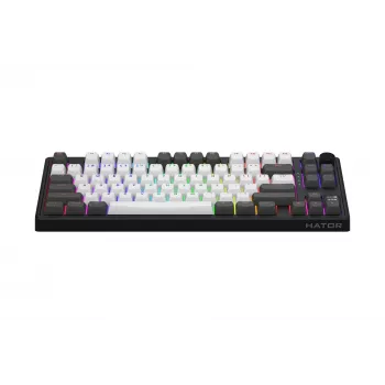 HATOR Skyfall Pro Wireless 80 klaviatūra Žaidimų USB + RF belaidė + Bluetooth QWERTY JAV anglų Juoda, Pilka