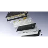 HATOR Skyfall Pro Wireless 80 klaviatūra Žaidimų USB + RF belaidė + Bluetooth QWERTY JAV anglų Juoda, Pilka