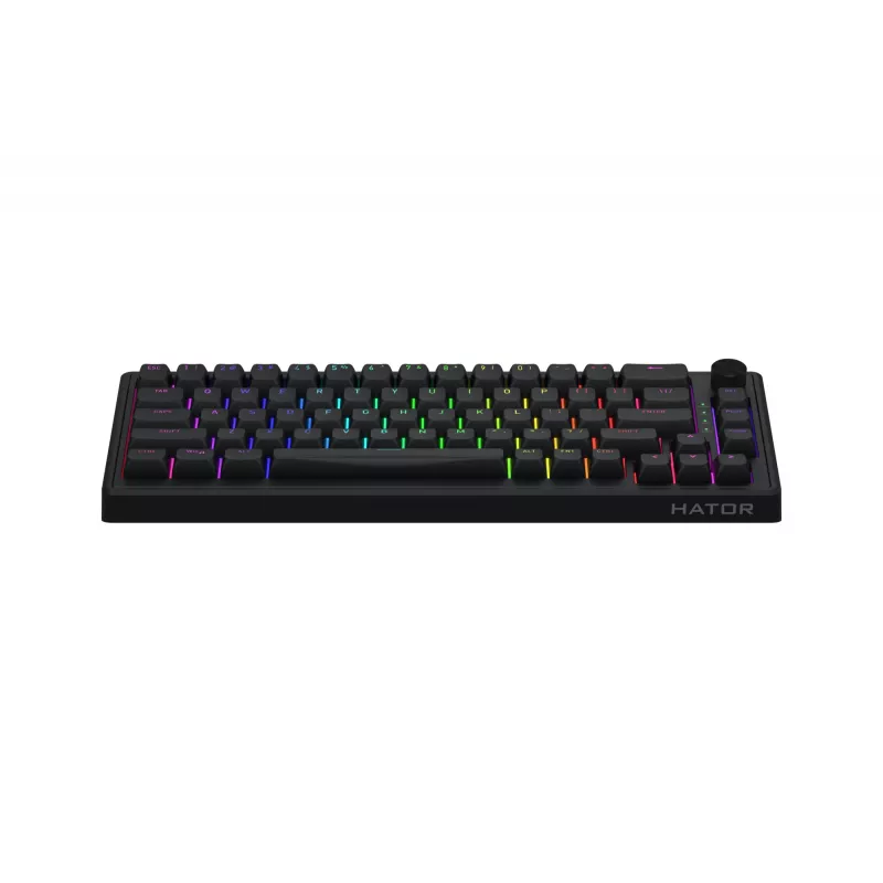 HATOR Skyfall 65 Laidinė, Mechaninė, USB-C, Aurum Sterling, 70M paspaudimų, RGB, Juoda, 790g