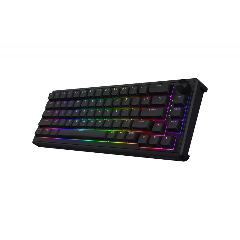 HATOR Skyfall 65 Laidinė, Mechaninė, USB-C, Aurum Sterling, 70M paspaudimų, RGB, Juoda, 790g