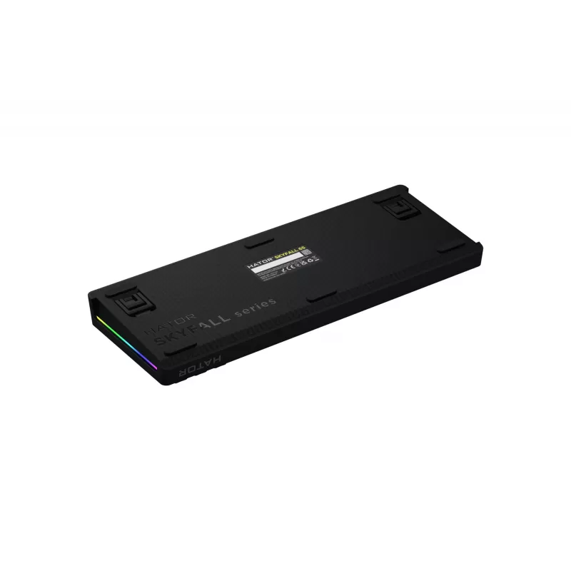 HATOR Skyfall 65 Laidinė, Mechaninė, USB-C, Aurum Sterling, 70M paspaudimų, RGB, Juoda, 790g