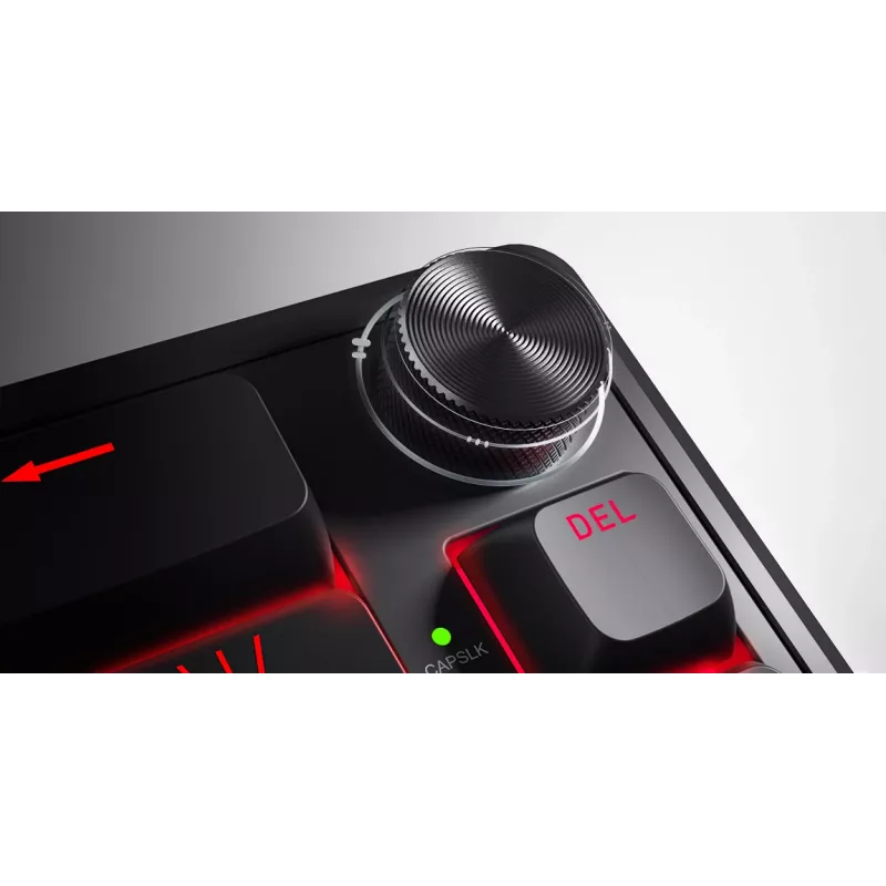 HATOR Skyfall 65 Laidinė, Mechaninė, USB-C, Aurum Sterling, 70M paspaudimų, RGB, Juoda, 790g