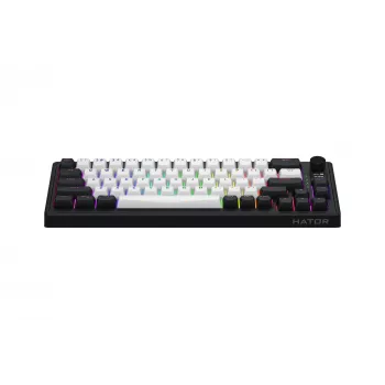 HATOR Skyfall 65 MAG ULTIMA 8K belaidė klaviatūra Žaidimams USB + RF belaidis + Bluetooth QWERTY US English Juoda, Balta