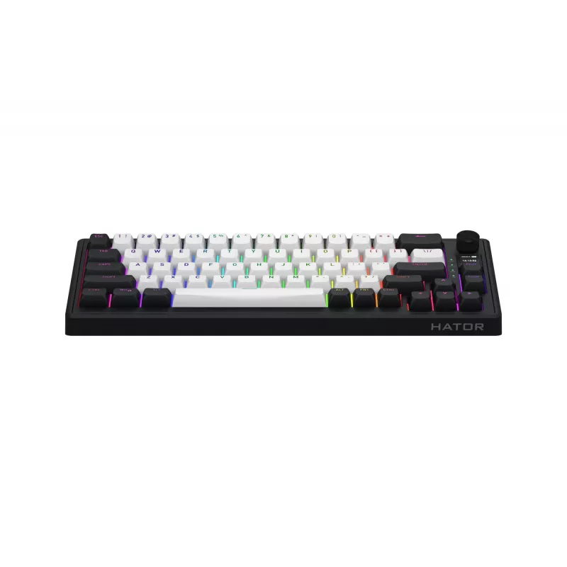 HATOR Skyfall 65 MAG ULTIMA 8K belaidė klaviatūra Žaidimams USB + RF belaidis + Bluetooth QWERTY US English Juoda, Balta