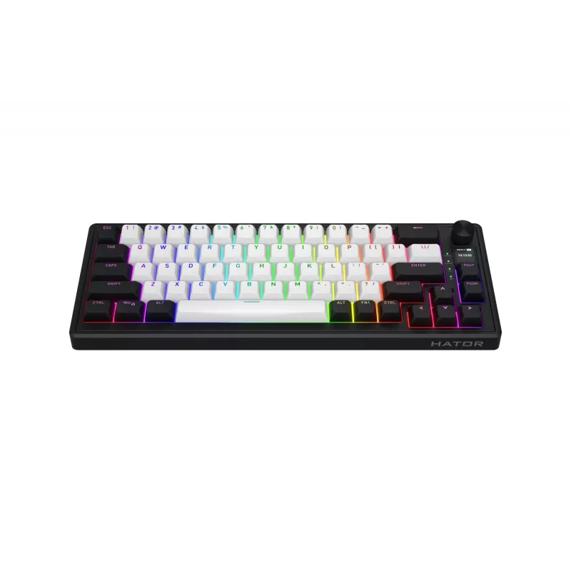 HATOR Skyfall 65 MAG ULTIMA 8K belaidė klaviatūra Žaidimams USB + RF belaidis + Bluetooth QWERTY US English Juoda, Balta