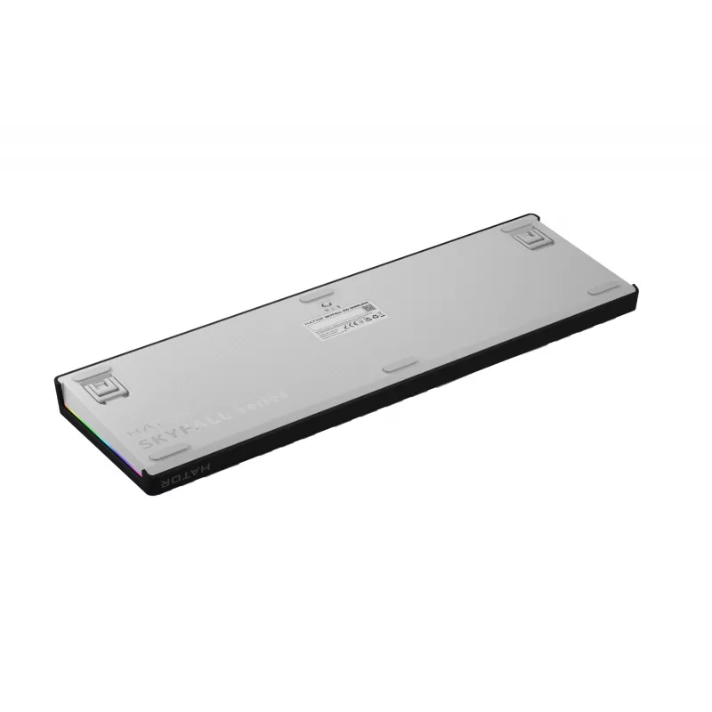 HATOR Skyfall Wireless 100 klaviatūra, žaidimams, USB + RF belaidė + Bluetooth, QWERTY, US anglų k., juoda, balta
