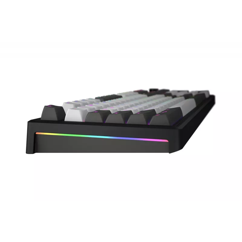HATOR Skyfall Pro Wireless 100 klaviatūra, žaidimų, USB + RF belaidė + Bluetooth, QWERTY, JAV anglų, juoda, pilka