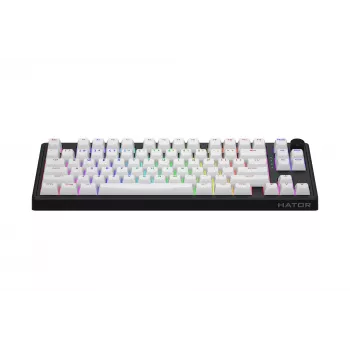 HATOR Skyfall 80 MAG ULTRA 8K klaviatūra Žaidimams USB QWERTY JAV anglų Juoda, Balta