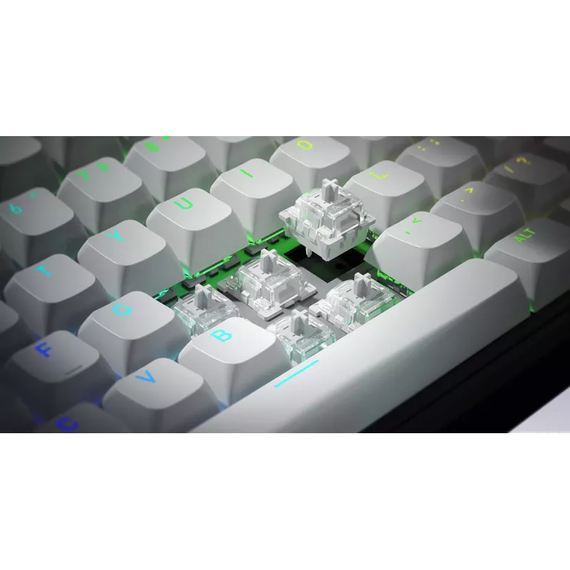 HATOR Skyfall 80 MAG ULTRA 8K klaviatūra Žaidimams USB QWERTY JAV anglų Juoda, Balta