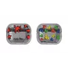 Dėklas Samsung Keith Haring Slickback, skirtas Galaxy Buds3 Pro, raudonas permatomas