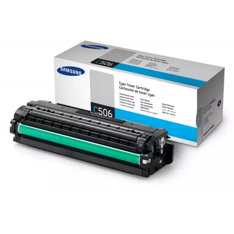 Samsung CLT-C506S dažų kasetė 1 vnt. Originali Žydra