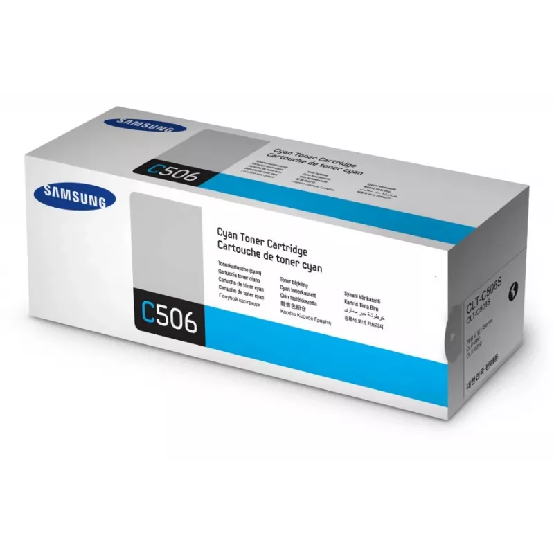 Samsung CLT-C506S dažų kasetė 1 vnt. Originali Žydra