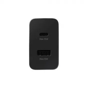Samsung EP-TA220NBEGEU mobiliojo įrenginio įkroviklis Ausinės, Ausinės su mikrofonu, Nešiojamas kompiuteris, Išmanusis telefonas, Išmanusis laikrodis, Planšetė Juoda kintamoji srovė Vidaus