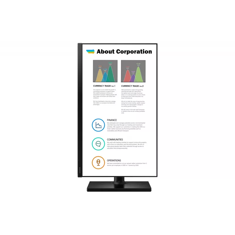 Samsung T45F kompiuterio monitorius 68,6 cm (27 col.) 1920 x 1080 pikselių Full HD LED juodas