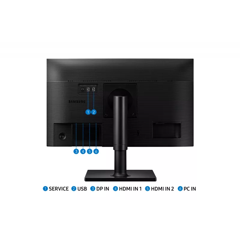 Samsung T45F kompiuterio monitorius 68,6 cm (27 col.) 1920 x 1080 pikselių Full HD LED juodas