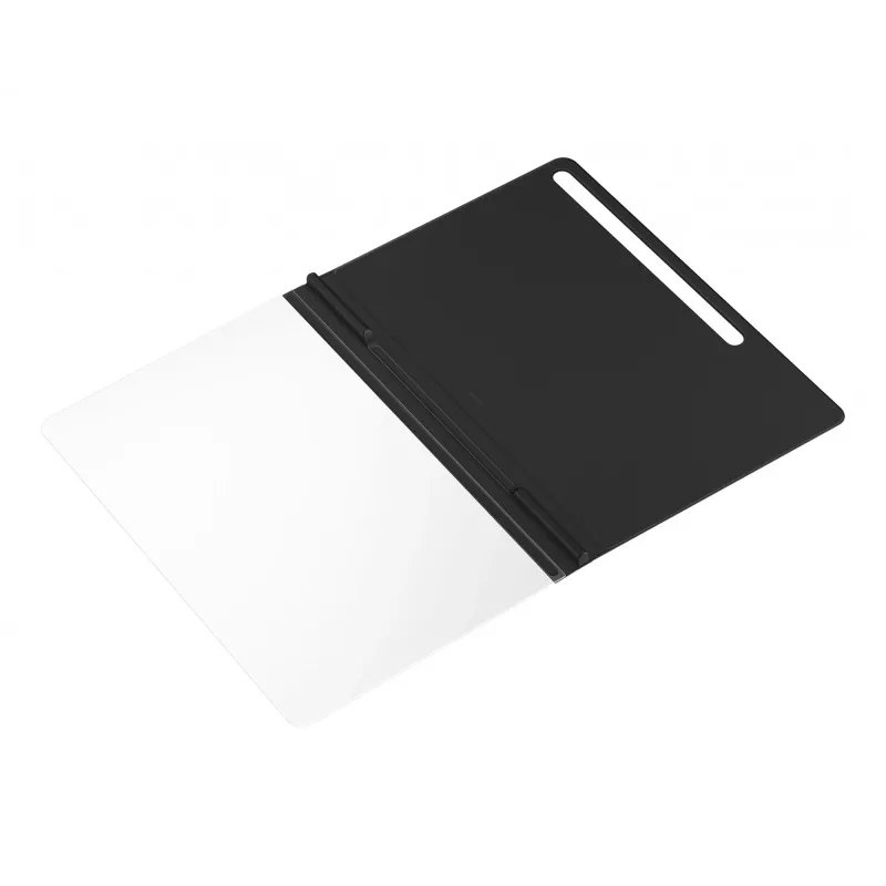 Planšetinio kompiuterio aplanko tipo dėklas Samsung EF-ZX800P, skirtas Galaxy Tab S8+ / S7+ / S7 FE, tinka 12,7 colio ekranui, juodas
