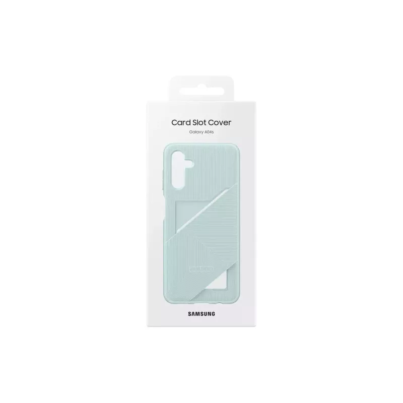 Telefono dėklas Samsung EF-OA047TGEGWW, skirtas Galaxy A04s, TPU, 16,5 cm (6,5 colio) ekranui, žalias, 1 kortelių kišenėlė