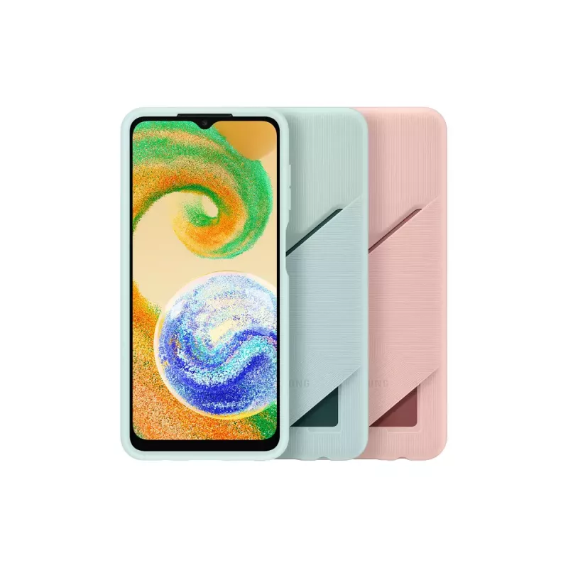 Telefono dėklas Samsung EF-OA047TGEGWW, skirtas Galaxy A04s, TPU, 16,5 cm (6,5 colio) ekranui, žalias, 1 kortelių kišenėlė