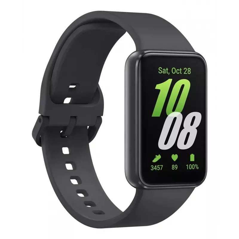 Samsung Galaxy Fit3 4,06 cm (1,6 col.) AMOLED 40 mm Skaitmeninis 256 x 402 pikselių jutiklinis ekranas Pilka