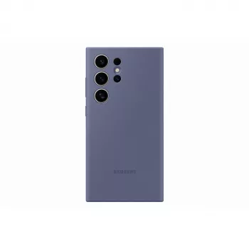 Silikoninis dėklas Samsung Galaxy S24 Ultra Violetinis Vienspalvis