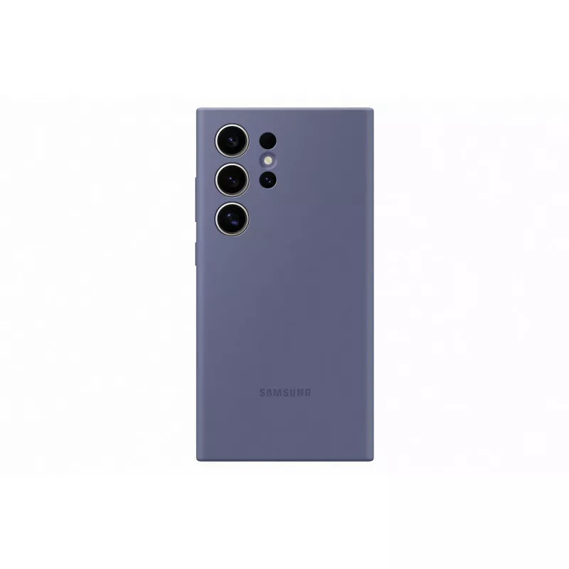 Silikoninis dėklas Samsung Galaxy S24 Ultra Violetinis Vienspalvis