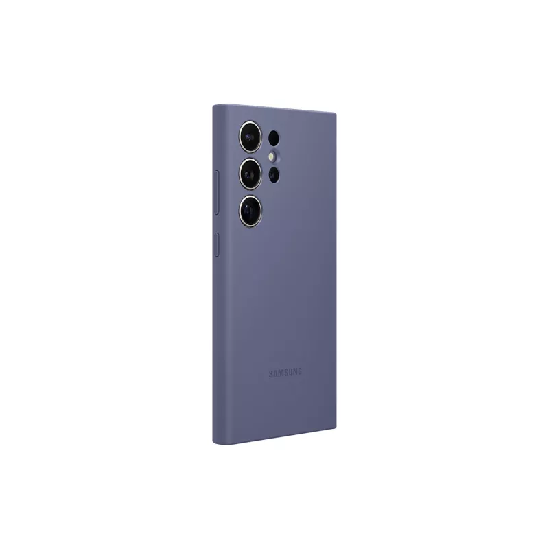Silikoninis dėklas Samsung Galaxy S24 Ultra Violetinis Vienspalvis