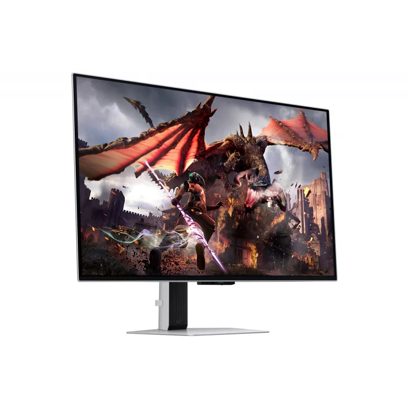 Samsung G80SD kompiuterio monitorius 81,3 cm (32 col.) 3840 x 2160 pikselių 4K Ultra HD OLED sidabrinis