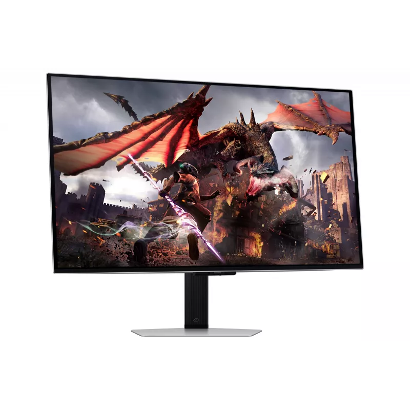 Samsung G80SD kompiuterio monitorius 81,3 cm (32 col.) 3840 x 2160 pikselių 4K Ultra HD OLED sidabrinis