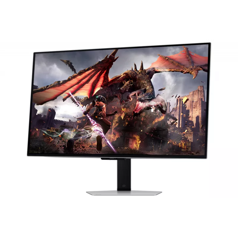 Samsung G80SD kompiuterio monitorius 81,3 cm (32 col.) 3840 x 2160 pikselių 4K Ultra HD OLED sidabrinis